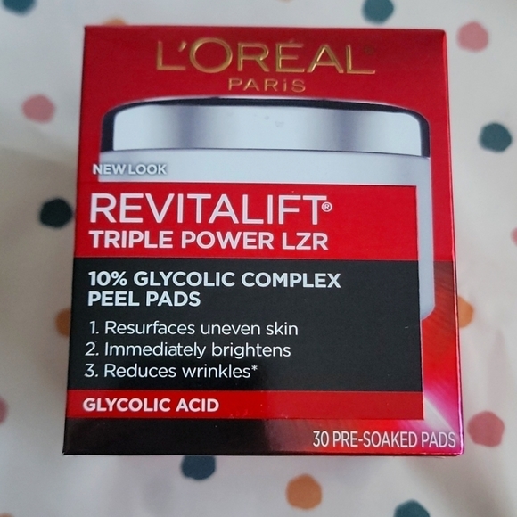 Revitalift Triple Power LZR Anti-Aging 10% Glycolic Complex Peel Pads - Picture 1 of 3